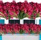 20 Bundles Artificial Flowers Outdoor UV Resistant, No‑Fade Fake Rose Red Plants for Patio, Porch, Window Box, Garden, Home & Wedding Farmhouse Decor